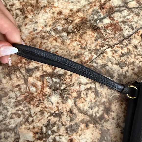 Coach Navy Leather Wristlet - Picture 6 of 6